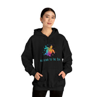 Thumbnail for Be Kind To The Sea Unisex Black Hooded Sweatshirt