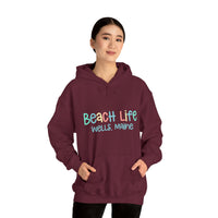 Thumbnail for Beach Life Personalized Heavy Blend Maroon Hooded Sweatshirt