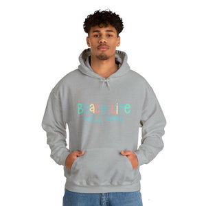 Beach Life Personalized Heavy Blend Sport Grey Hooded Sweatshirt