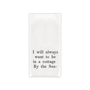 A Cottage By The Sea Tea Towel