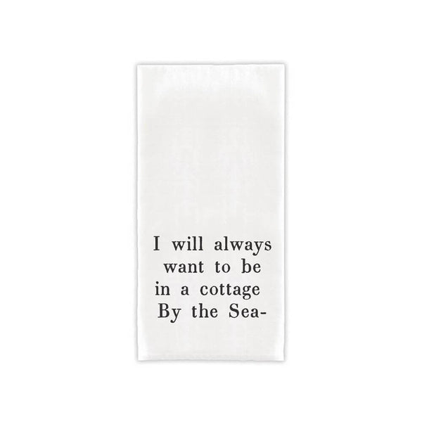 A Cottage By The Sea Tea Towel