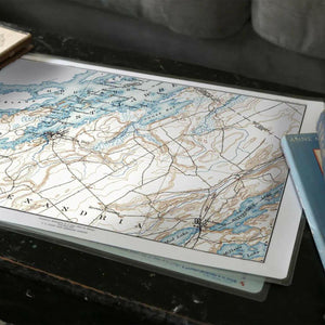 Nautical Chart Placemats, Locations in New York