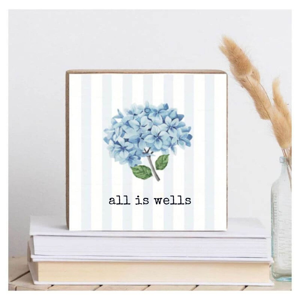 All is Wells™ Endless Summer Hydrangea Wood Block