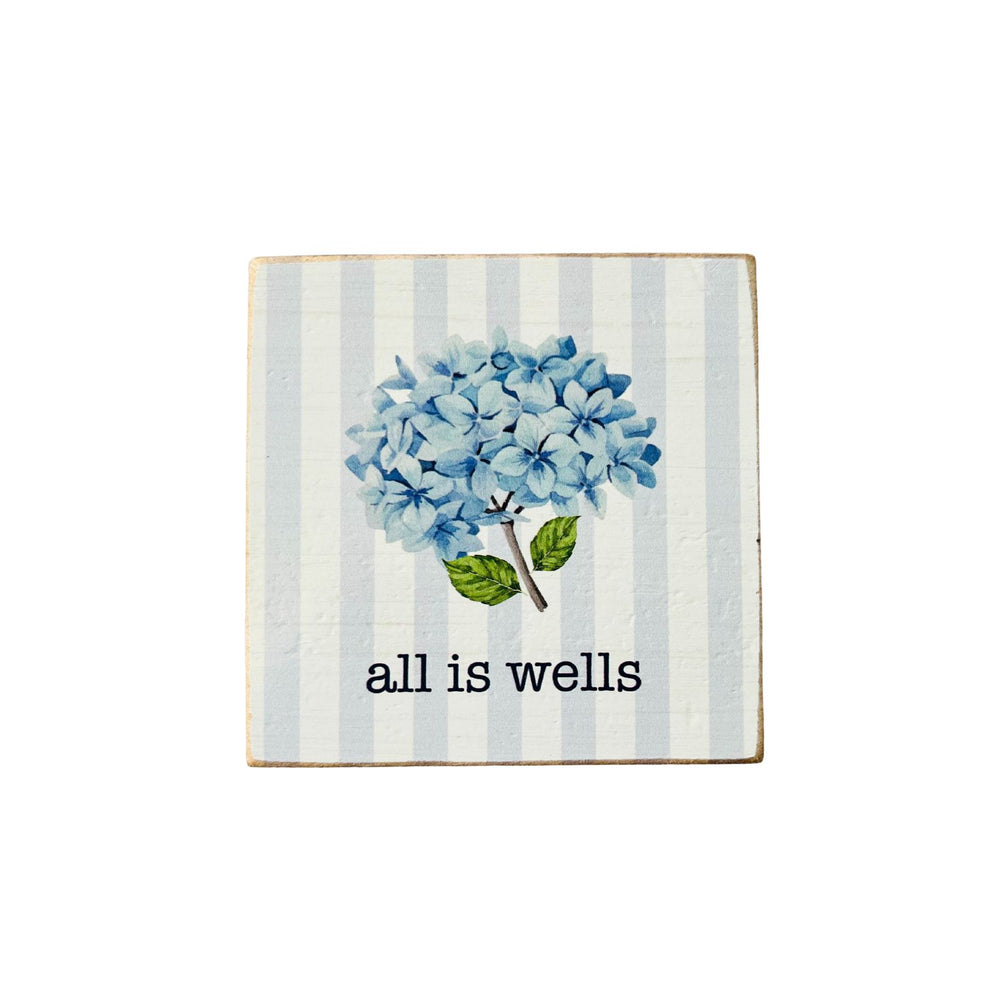 All is Wells™ Endless Summer Hydrangea Wood Block