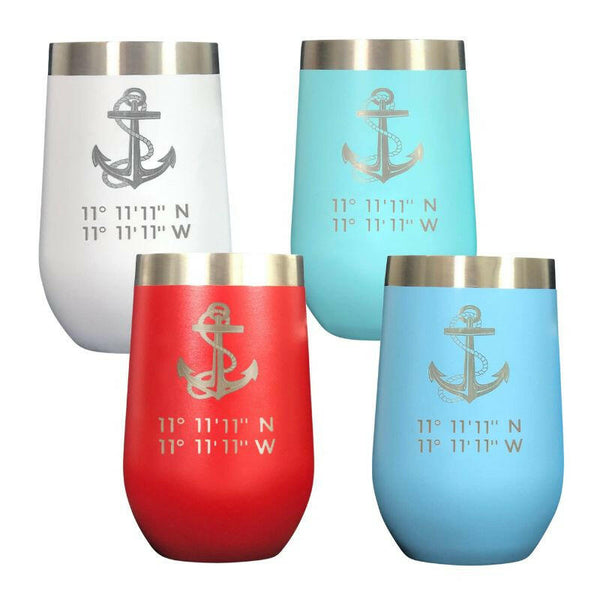 Latitude & Longitude Polar Camel Stemless Wine Tumbler Tumblers New England Trading Co   