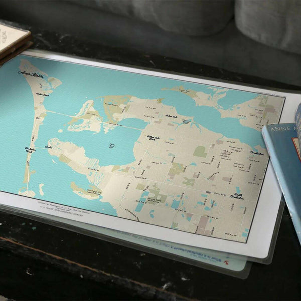Nautical Chart Placemats, Locations in Florida