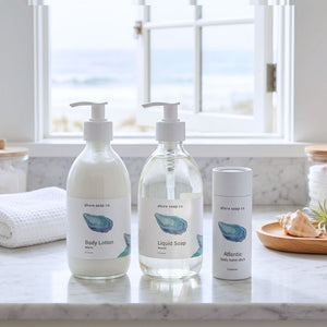 Atlantic Body Lotion, Liquid Soap, Balm Stick, Beach Skin Care Essentials, Coastal Gifts for Beach Lovers