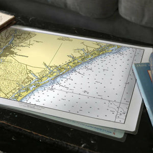 Nautical Chart Placemats, Locations in North Carolina