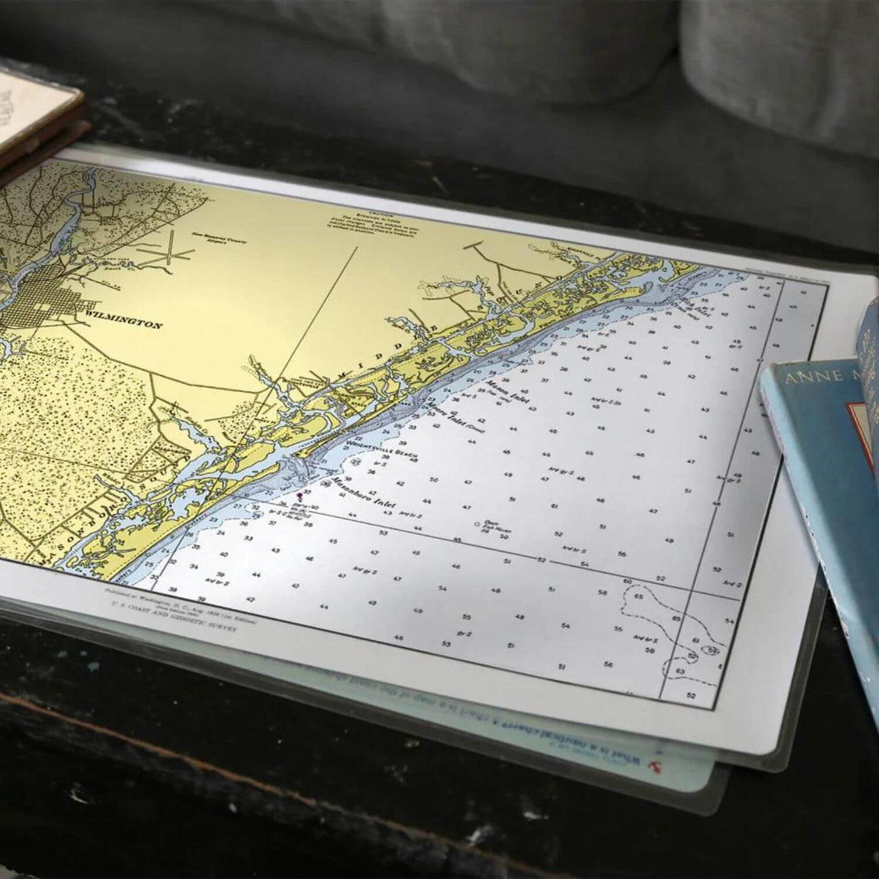 Nautical Chart Placemats, Locations in North Carolina