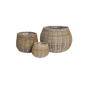 Bali Woven Basket, Grey