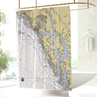 Thumbnail for Nautical Chart Curtains, Locations in Alaska