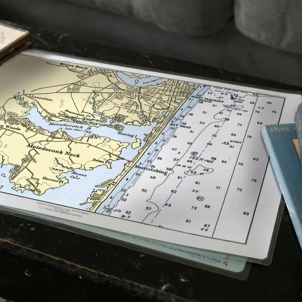 Nautical Chart Placemats, Locations in New Jersey
