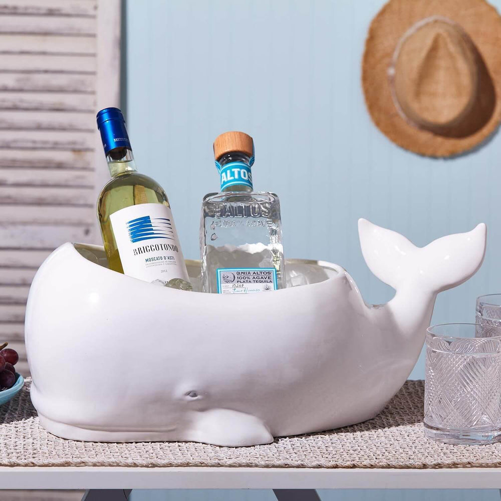 Beluga Whale Planter / Bottle Chiller