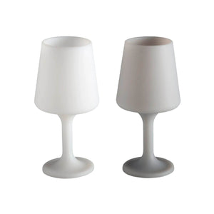 Silicone Long Stem Wine Glasses, Set of 2