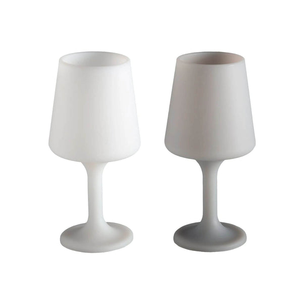 Silicone Long Stem Wine Glasses, Set of 2