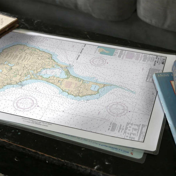 Nautical Chart Placemats, Locations in Rhode Island