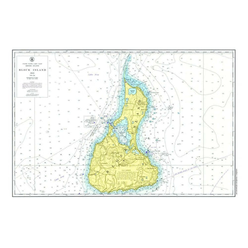 Nautical Chart Placemats, Locations in Rhode Island