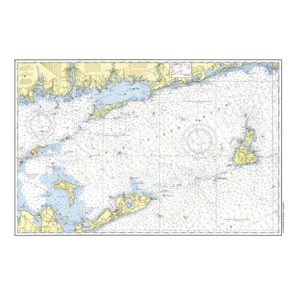 Nautical Chart Placemats, Locations in Rhode Island