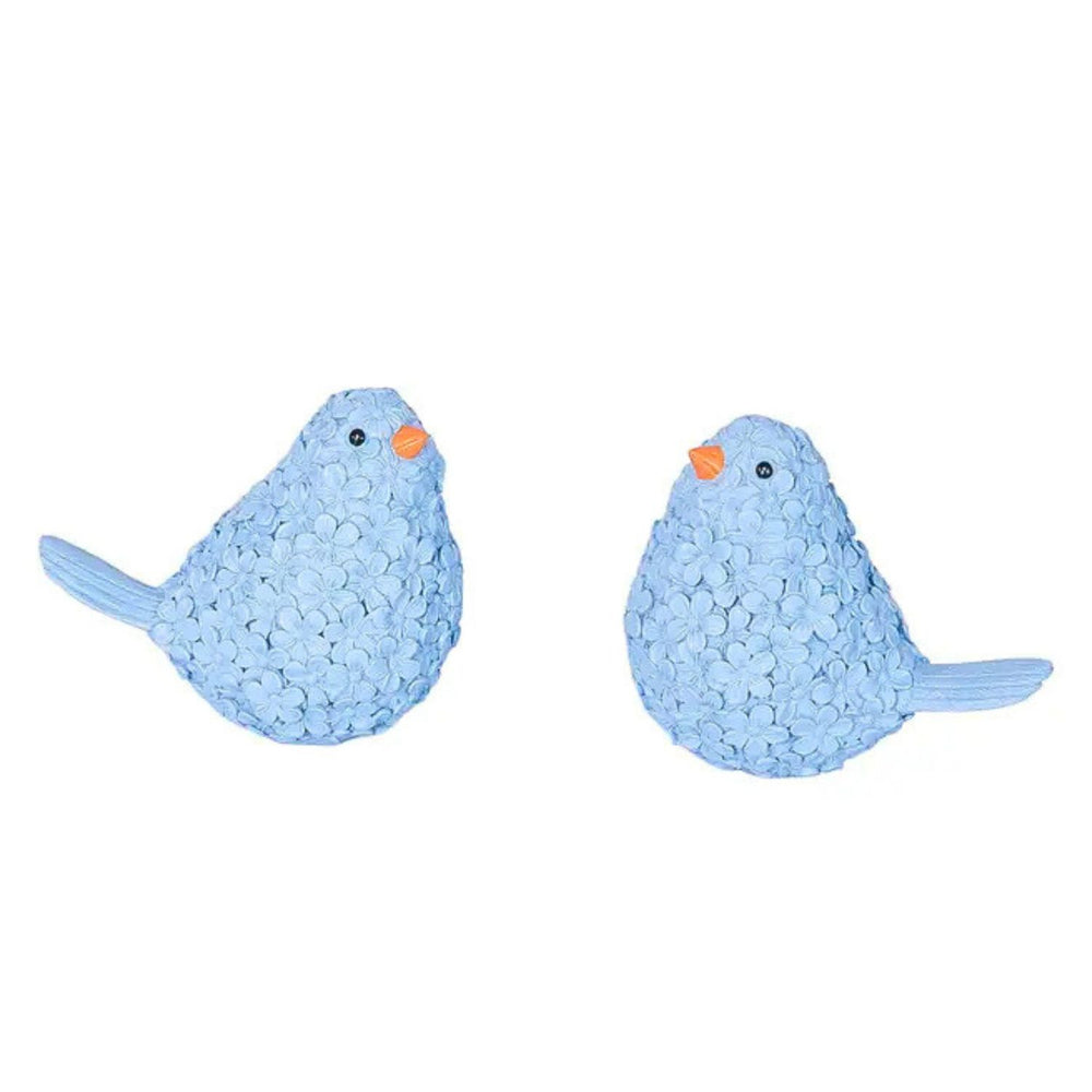 Charming Blue Floral Bird