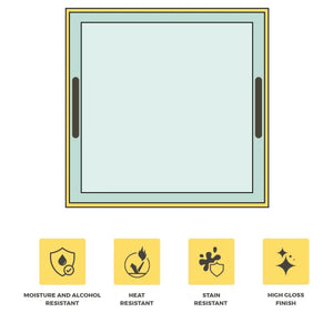 Blue Hydrangea Square Tray, 15"