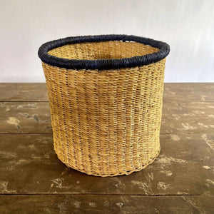 Indigo Rim Artisan Basket Trio, Set of 3 nesting sizes