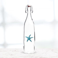 Thumbnail for Coastal Jeweled Blue Starfish Swing Top Bottle