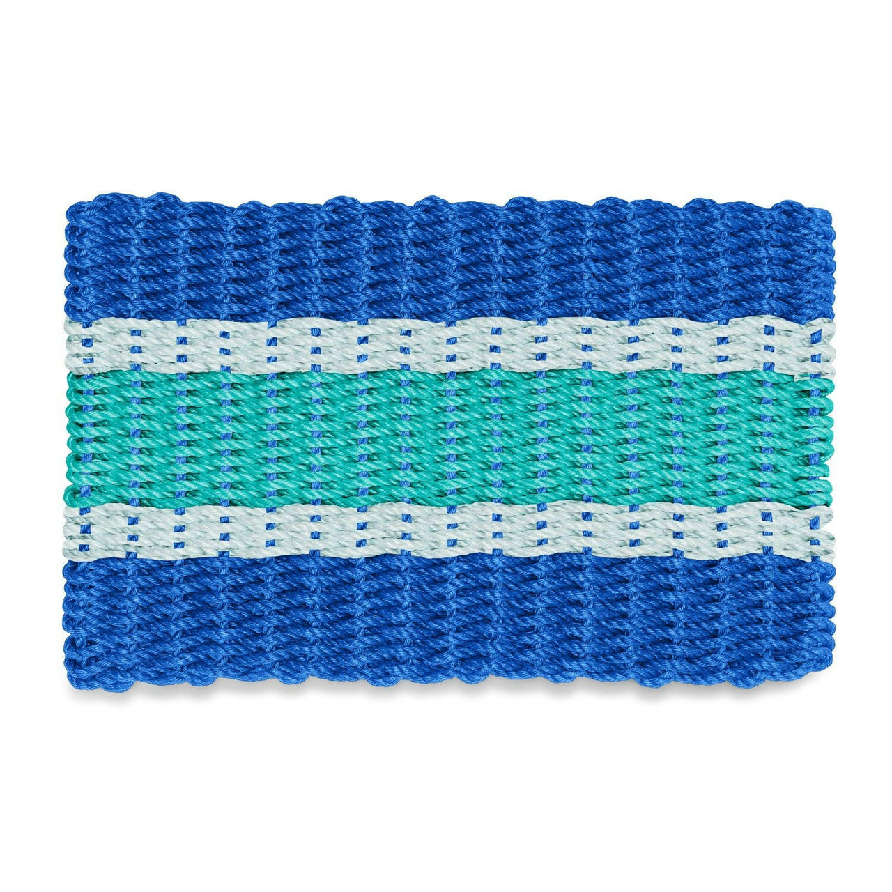 Lobster Rope Doormats, Outdoor Door Mats, Wicked Good Door Mats Made in Maine, Blue, Seafoam, Teal