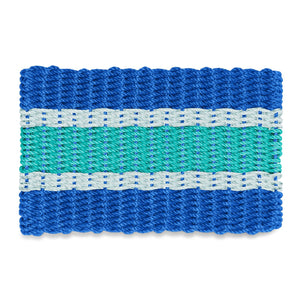 Lobster Rope Doormats, Outdoor Door Mats, Wicked Good Door Mats Made in Maine, Blue, Seafoam, Teal