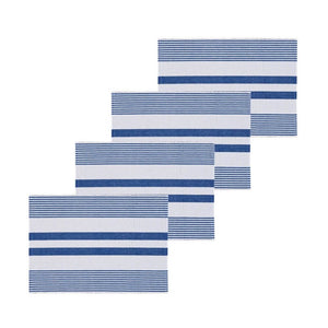 Blue & White Placemat, Elegant striped placemat for dining