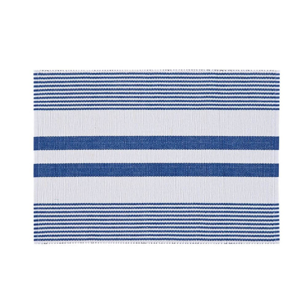 Blue & White Placemat, 13" x 19" Classic stripe placemat