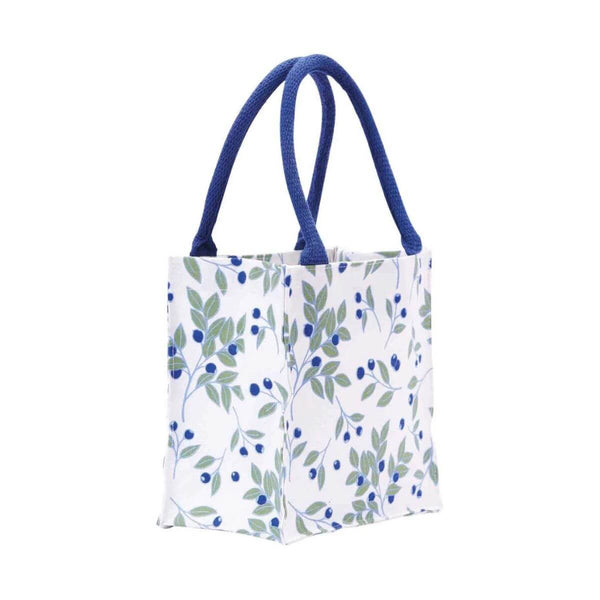 Blueberries Itsy Bitsy Gift Tote Bag, Eco-friendly Mini Tote, 8" x 8"