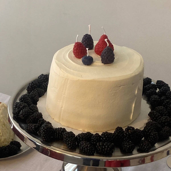 Blueberry Candles 10-Pack Coastal Decorative Soy Candles, Charming Berry Shapes Candles