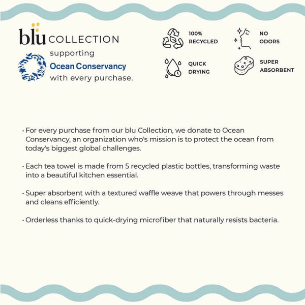 blu Collection product information with Ocean Conservancy support