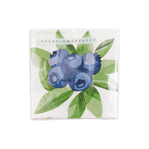 Blueberry Bunch Paper Cocktail Napkins (Pack of 20), Coastal Bar Accessories