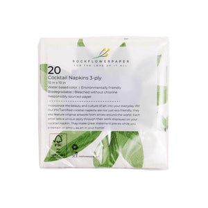 Blueberry Bunch Paper Cocktail Napkins (Pack of 20), Coastal Bar Accessories