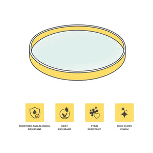 Blueberry Bunch Round Tray, 15"