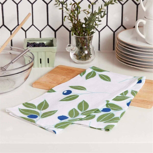 Blueberry Medley Cotton Kitchen Towels, Set of 3