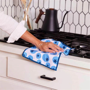 Blueberry Medley Quick Dry Dish Cloth, Set of 3, Ultra-soft and Sustainable Dish Cloth, 10 x 10