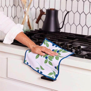 Blueberry Medley Quick Dry Dish Cloth, Set of 3, Ultra-soft and Sustainable Dish Cloth, 10 x 10