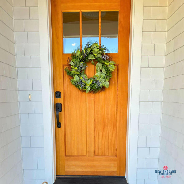 Blueberry and Boxwood Summer Wreath