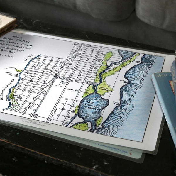 Nautical Chart Placemats, Locations in Florida