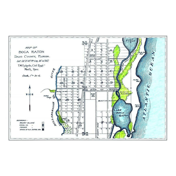 Nautical Chart Placemats, Locations in Florida