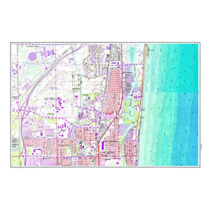 Nautical Chart Placemats, Locations in Florida