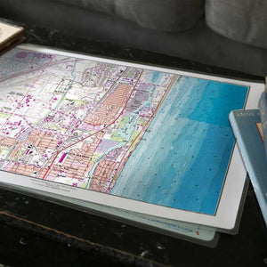 Nautical Chart Placemats, Locations in Florida