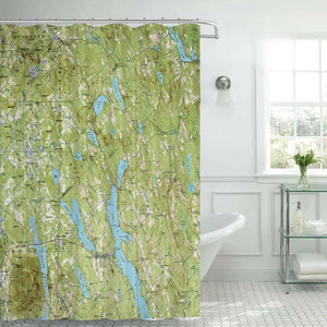 Nautical Chart Curtains, Locations in Maine