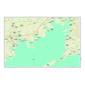 Nautical Chart Placemats, Locations in Massachusetts