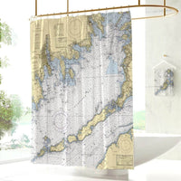 Thumbnail for Nautical Chart Curtains, Locations in Massachusetts