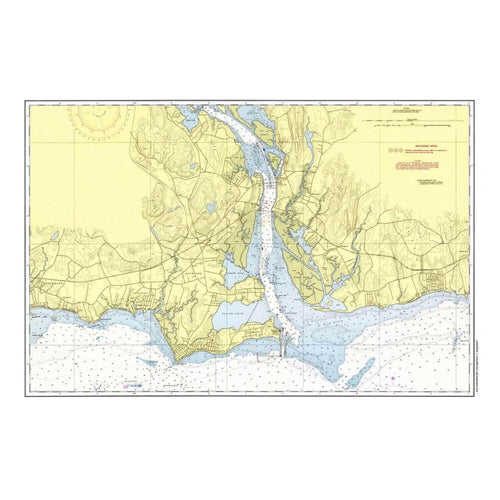 Nautical Chart Placemats, Locations in Connecticut