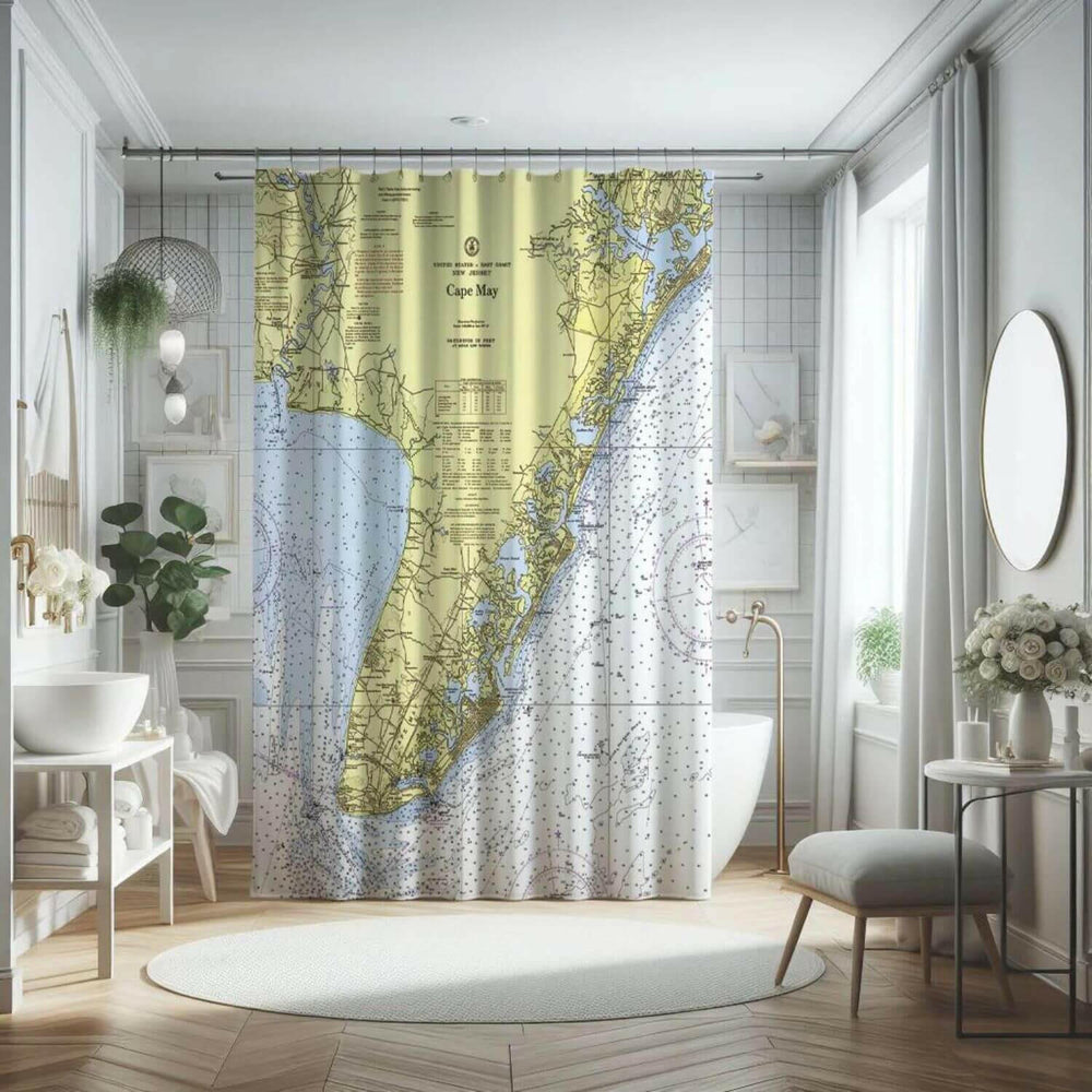 Nautical Chart Curtains, Locations in New Jersey