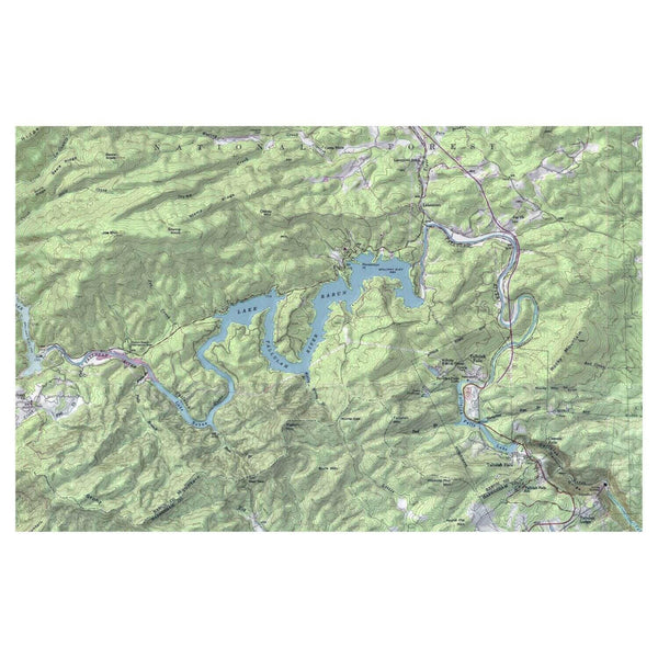 Nautical Chart Placemats, Locations in Maine